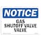 Signmission OSHA Notice Sign, 10" H, 14" W, Aluminum, Gas Shutoff Valve Sign, Landscape, 1014-L-13038 OS-NS-A-1014-L-13038 - alternate 1